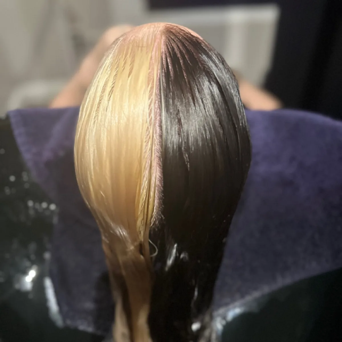 Split dye, dual-tone custom color